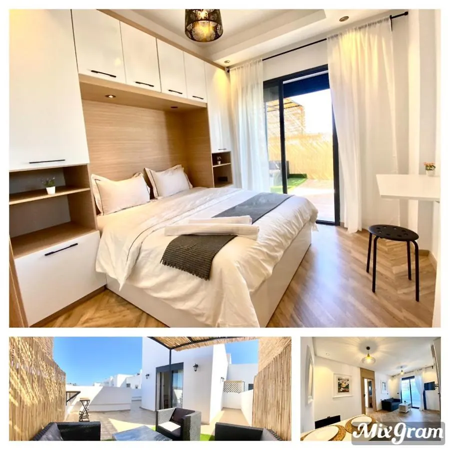 Spacious New 1-Bedroom Unit In Downtown W Terrace And Free Parking Casablanca Apartment
