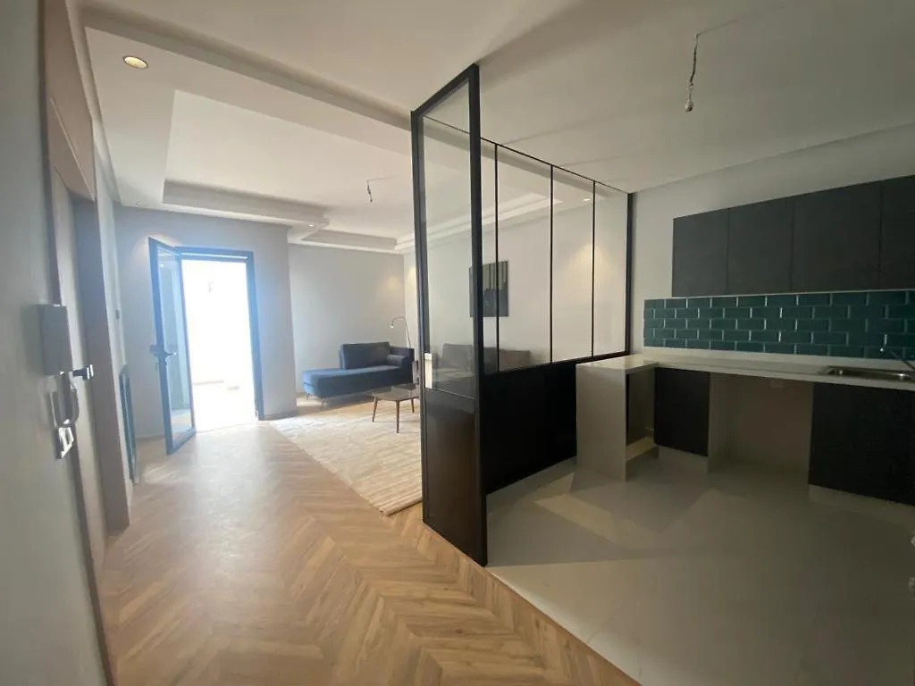 Spacious New 1-Bedroom Unit In Downtown W Terrace And Free Parking Casablanca 0*,  Morocco